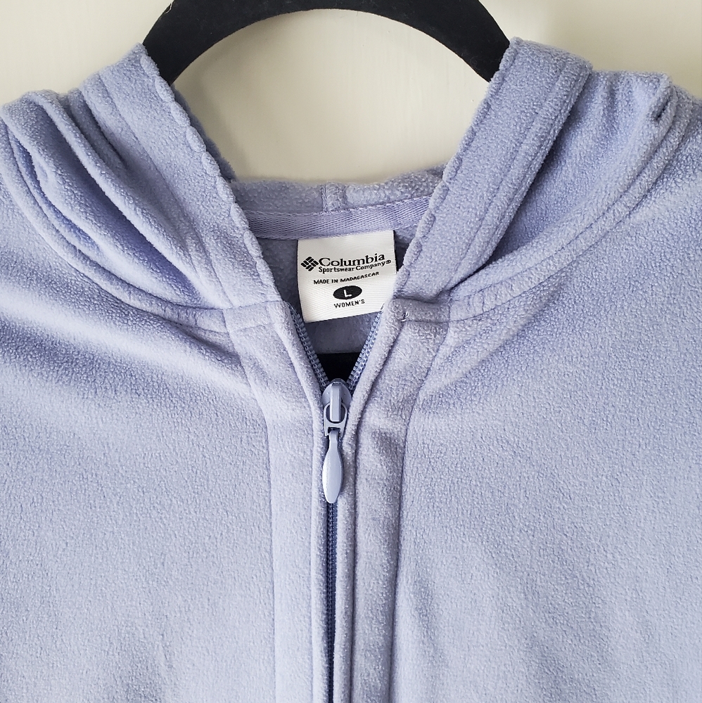 Columbia Fleece Hooded Zip Up - Large